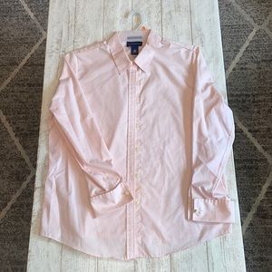 Pink button up shirt
